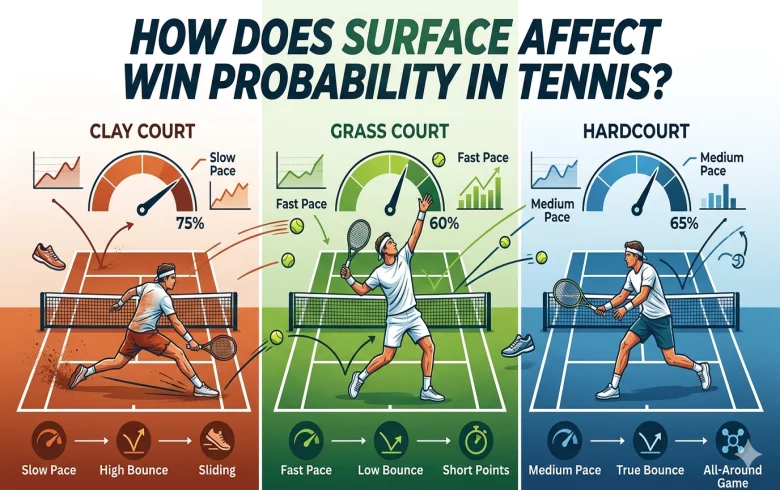 Tenis'te Zemin Maç Kazanma Olasılığını Nasıl Etkiler?