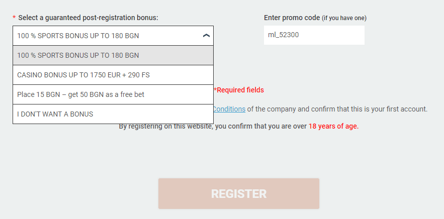 Choosing a signup bonus